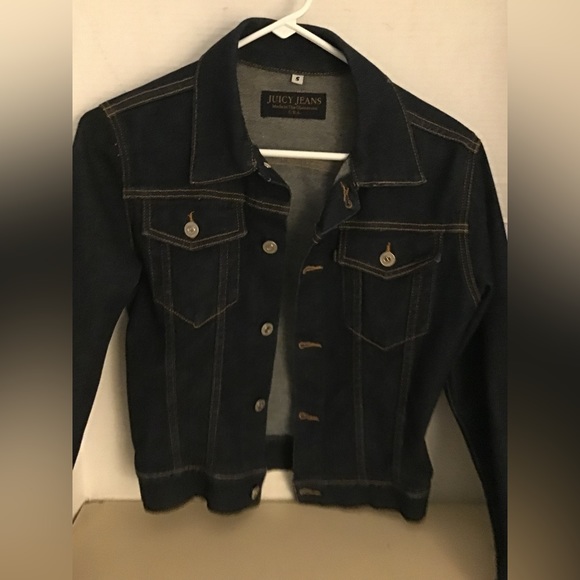 Juicy jeans women blue denim Jean jacket US size small - Picture 12 of 12